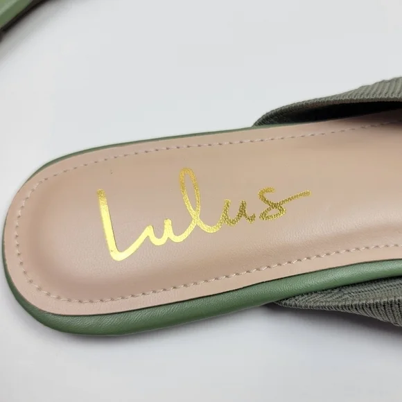 Lulu's Jeaney Ribbed Knit Pointed Toe Mule - 8.5 - Picture 11 of 12